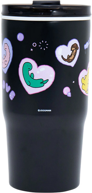 WOKY 沃廚 JOGUMAN meets WOKY AURA系列 真陶瓷激凍杯 泡泡防護罩, 1個, 黑色, 800ml