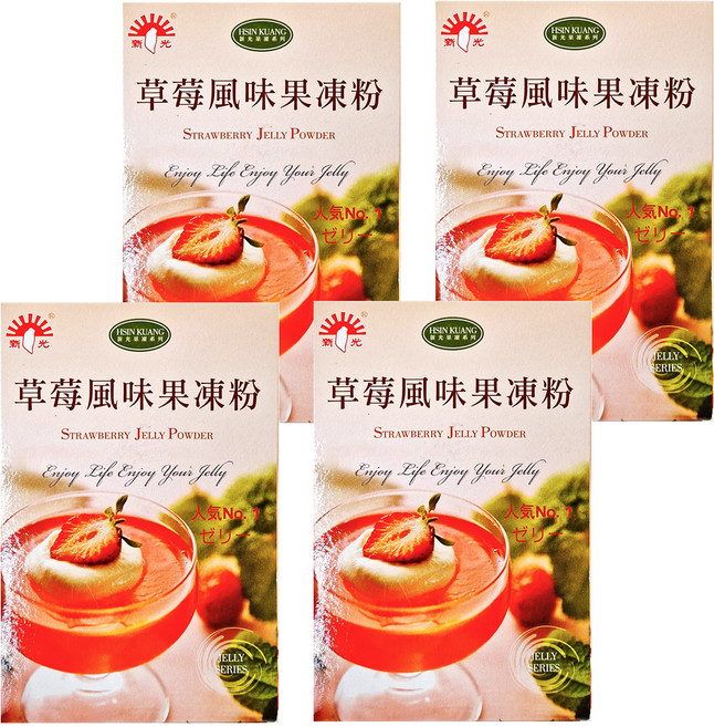 新光洋菜 草莓果凍粉, 100g, 4盒