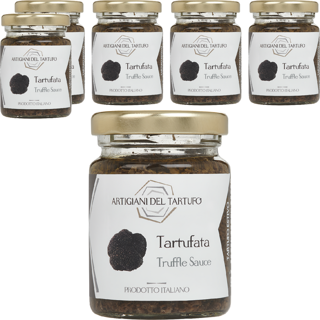 ARTIGIANI DEL TARTUFO 職人 黑松露菌菇醬 義大利產 不含防腐劑, 90g, 6罐