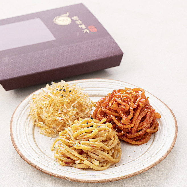 녹선 오징어반찬 실오채조림 50g + 간장진미채조림 90g + 진미채조림 100g, 240g, 1세트