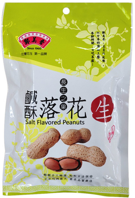 Nut King 鄭美香 鹹酥落花生, 1包, 240g