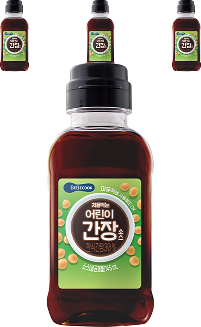 베베쿡 처음먹는 어린이 간장소스, 한식 간장, 145ml, 4개