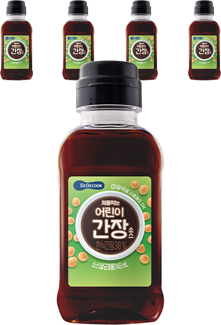 베베쿡 처음먹는 어린이 간장소스, 한식 간장, 145ml, 5개