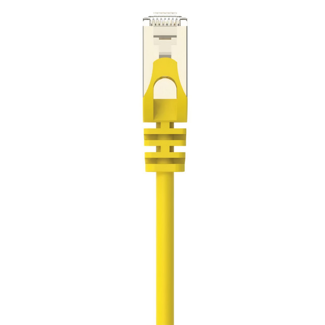 POLYWELL 寶利威爾 CAT6A 高速網路線 10Gbps RJ45 福祿克認證 PW15-W58-J050, 5m, 黃色, 1條