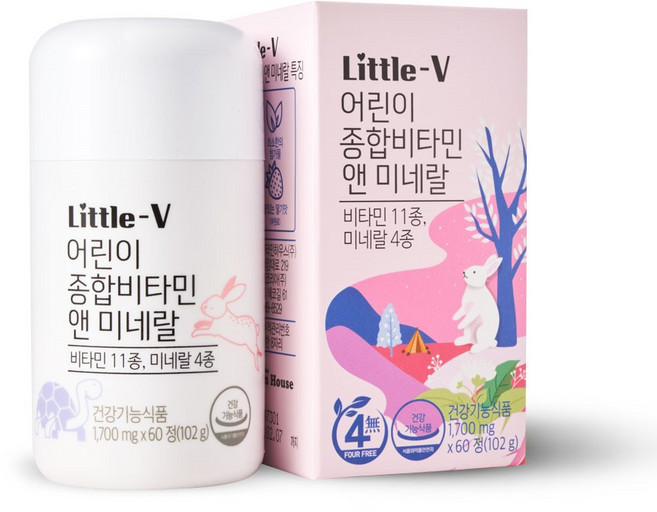 비타민하우스 리틀브이 어린이 종합비타민 앤 미네랄, 1개, 90g
