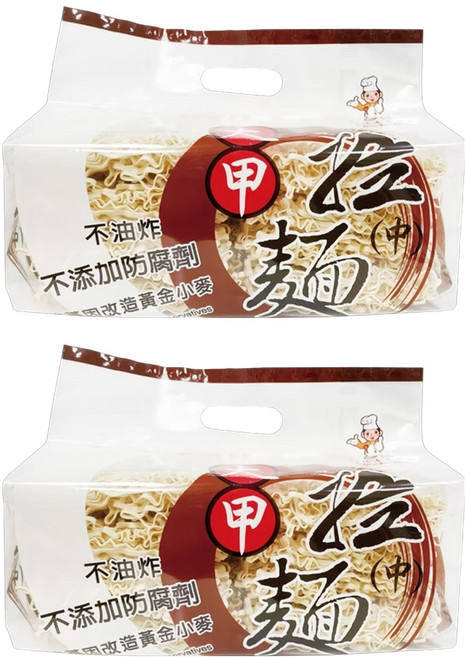 大甲佳旭 大甲手工拉麵 中麵, 600g, 2包