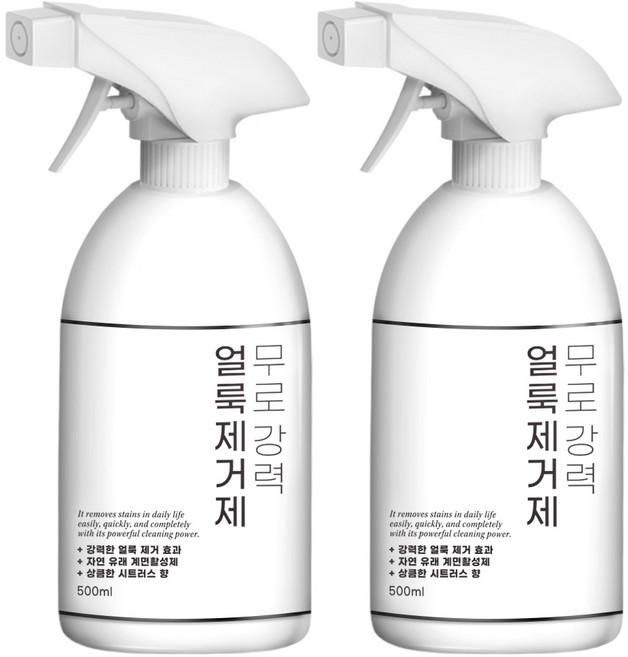 무로 강력 얼룩제거제, 500ml, 2개