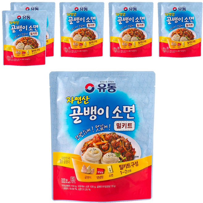 유동 골뱅이 소면 밀키트, 320g, 6개