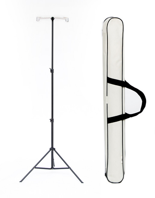 오아 접이식 듀얼 랜턴 걸이, 블랙, 1개