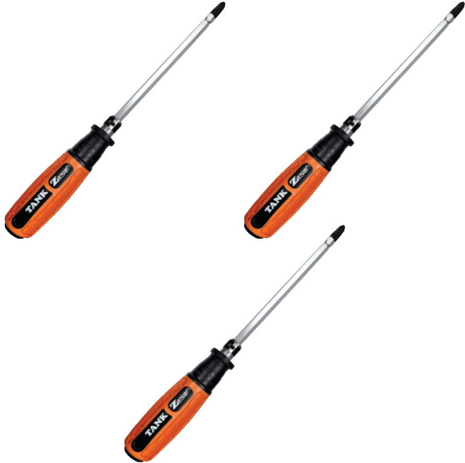 ZEST 坦克兩用鎚擊螺絲起子 Z-K2 5 x 100 mm, 3個