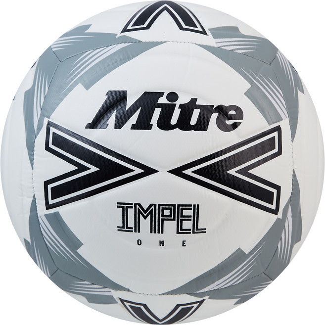 Mitre Impel One 足球 白色/黑色/灰色, 1個, 5-B01791C30
