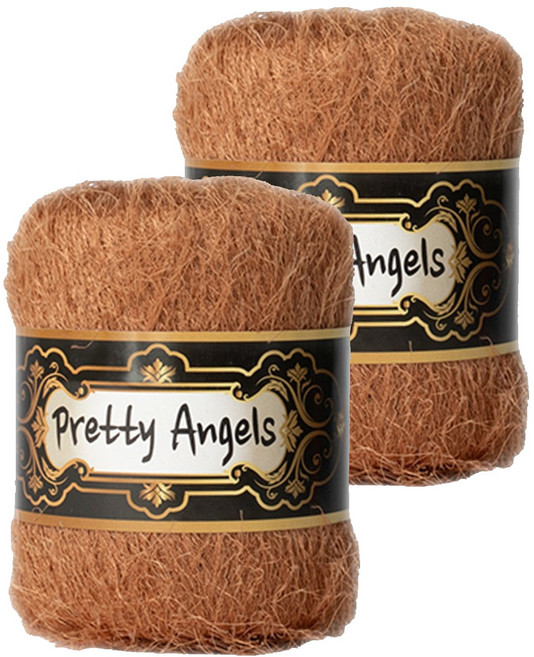 yarna 프리티 엔젤 뜨개실, 7 우드브라운, 2개