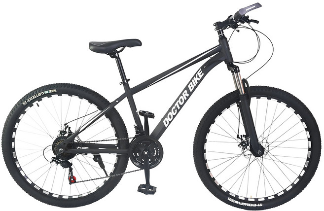 닥터바이크 F-26S ROCKET MTB 스틸 디스크 브레이크 14kg 신장 165~185cm, 블랙, 170cm, 1개