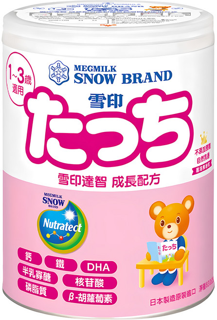 SNOW 雪印 TOUCH 達智 成長配方 1~3歲, 830g, 1罐