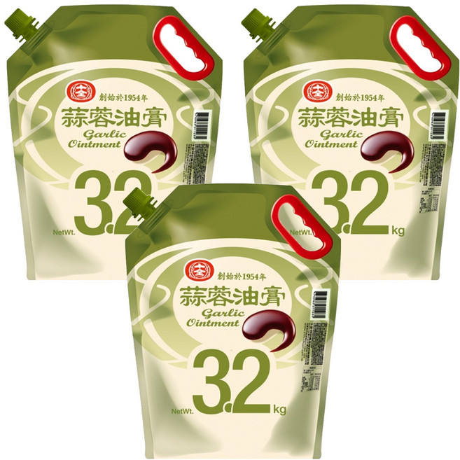 十全 蒜蓉油膏, 3.2kg, 3包