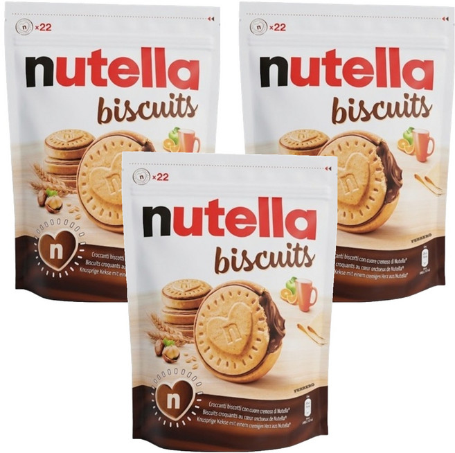 누텔라 비스킷, 304g, 3개