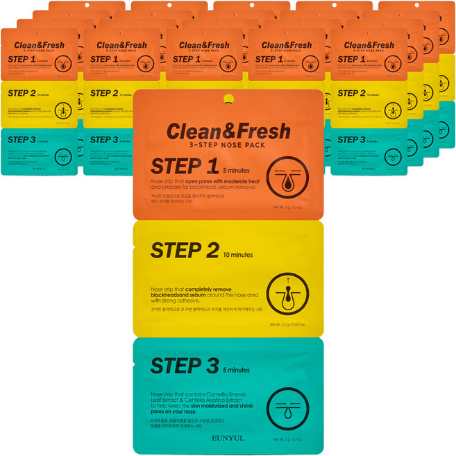 eunyul 三步驟妙鼻貼, 1盒, 21盒