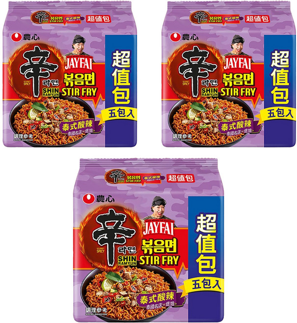 NONGSHIM 農心 辛炒麵 泰式酸辣味 130g, 15包
