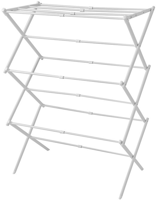 코멧 홈 간편한 접이식 빨래건조대, 화이트