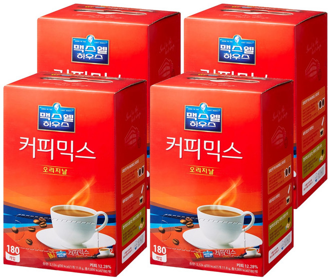 맥스웰하우스 오리지날 커피믹스, 11.8g, 180개입, 4개