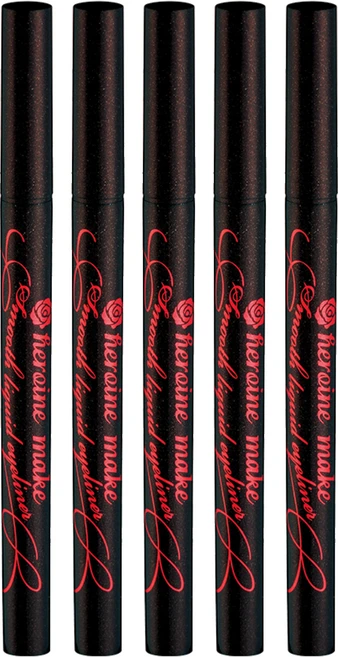 히로인메이크 스무스 리퀴드 아이라이너 슈퍼 킵 0.4ml, 브라운 블랙, 5개 - 쿠팡