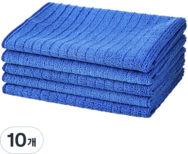 코멧 키친 다용도 극세사 행주 블루, 10개
