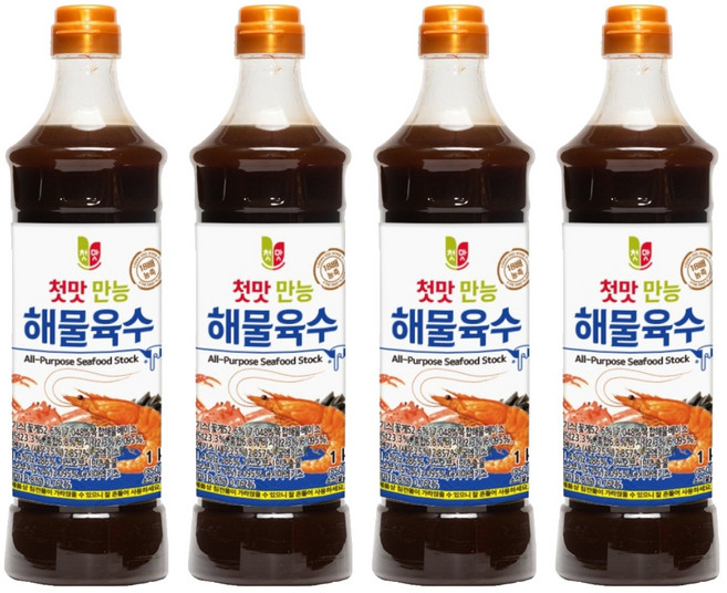 첫맛 만능 해물육수, 1kg, 4개