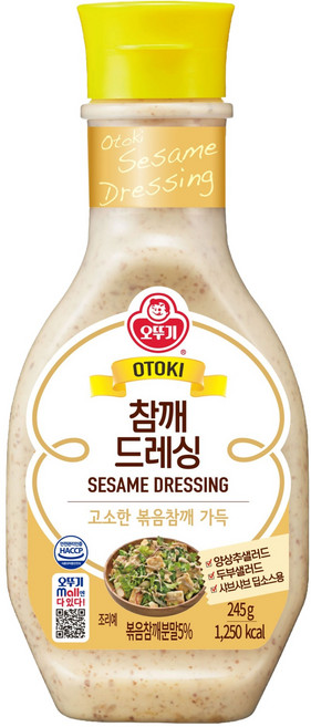 오뚜기 참깨 드레싱, 245g, 1개
