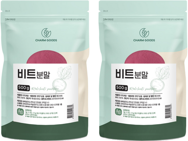 참굿즈 비트 분말, 500g, 2개