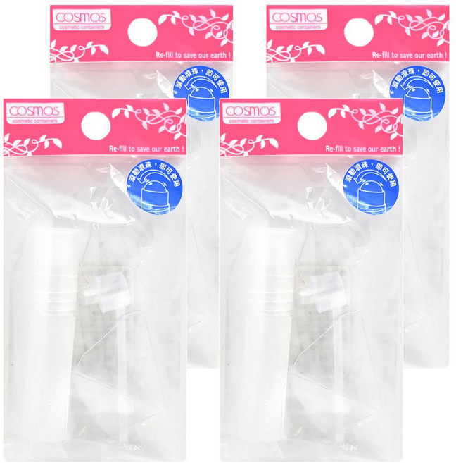 台灣 COSMOS 滾珠香水瓶 5ml, 顏色隨機, 4包