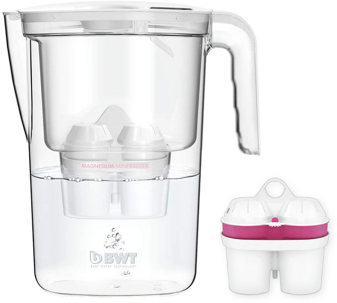 BWT 德國倍世 樂樂濾壺 + 芯組 鎂離子 2.6L, 1套, 白色