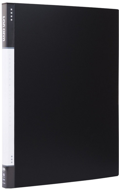 Lan CHYn 連勤牌文具 PP資料簿 B4 LC-3440 40入, 黑色, 1本