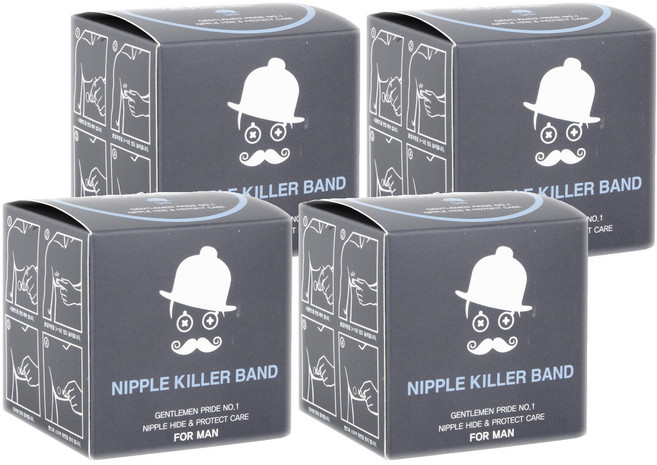 에스씨위더스 남성 니플킬러밴드 25mm, 4개