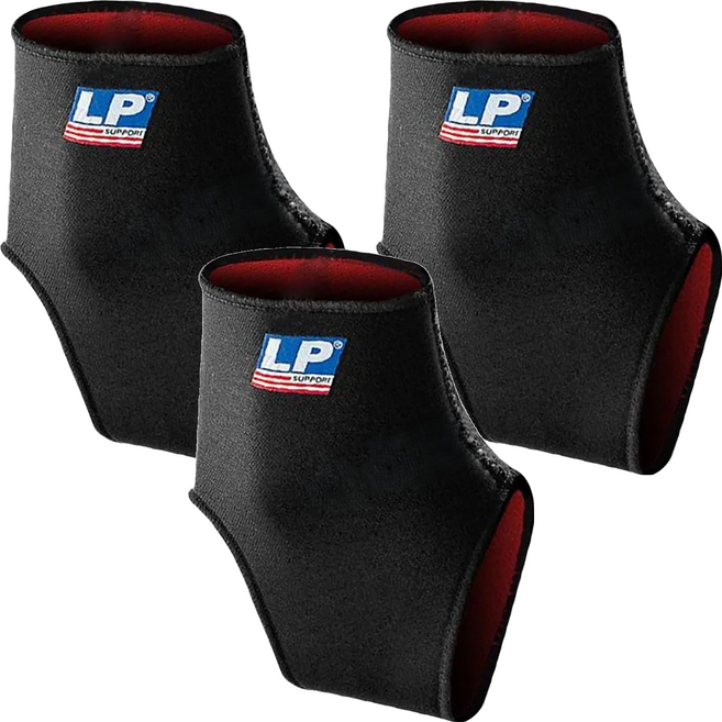 LP SUPPORT 標準型踝部護套 704, 3個, 黑色