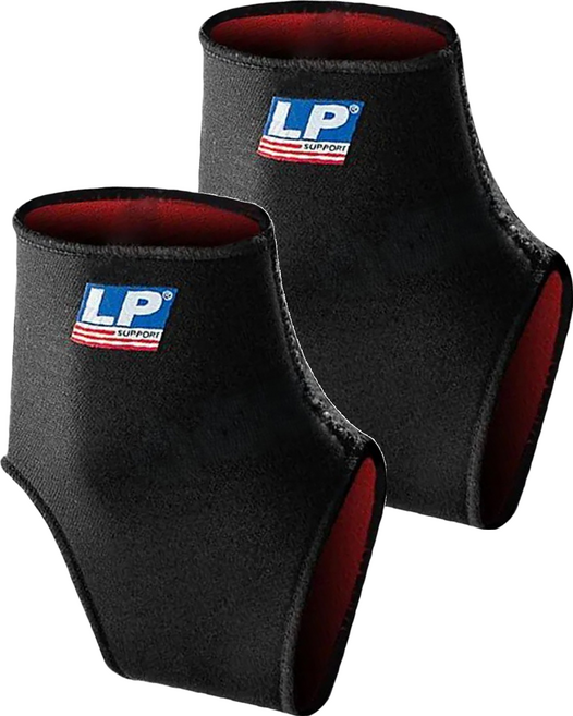 LP SUPPORT 標準型踝部護套 704, 2個, 黑色