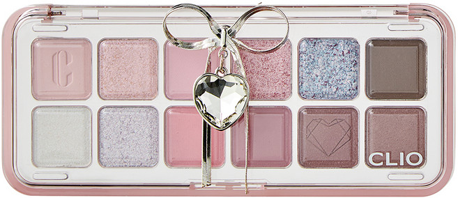CLIO 珂莉奧 Pro Eye Palette Air 貓生逆轉短眼影盤, 12 水晶腳掌, 1個