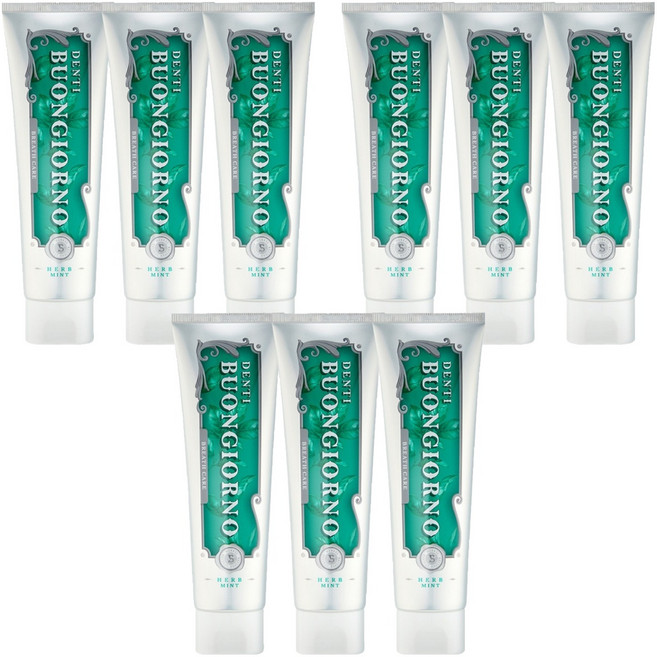 덴티본조르노 민트향 구취케어 치약, 170g, 9개