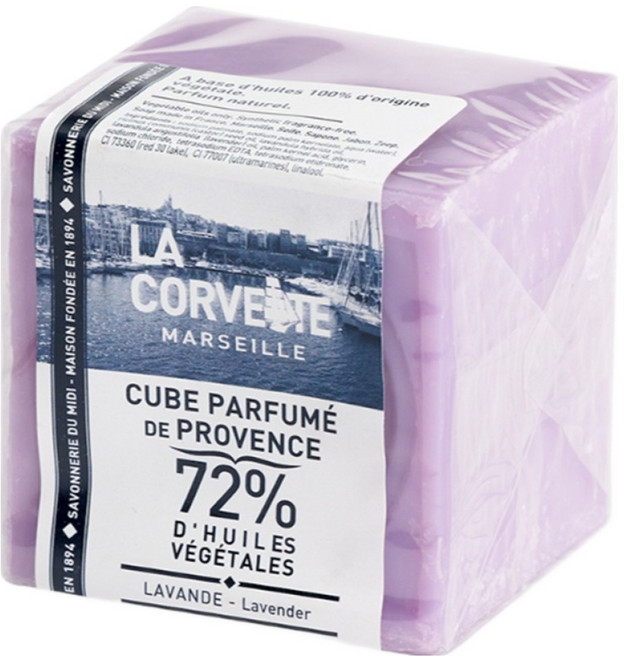 LA CORVETTE 法釩馬賽莊園 經典薰衣草馬賽皂, 200g, 1個
