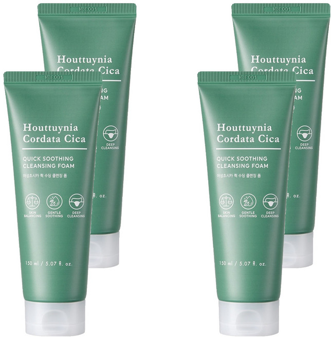 토니모리 어성초 시카 퀵수딩 클렌징폼, 4개, 150ml