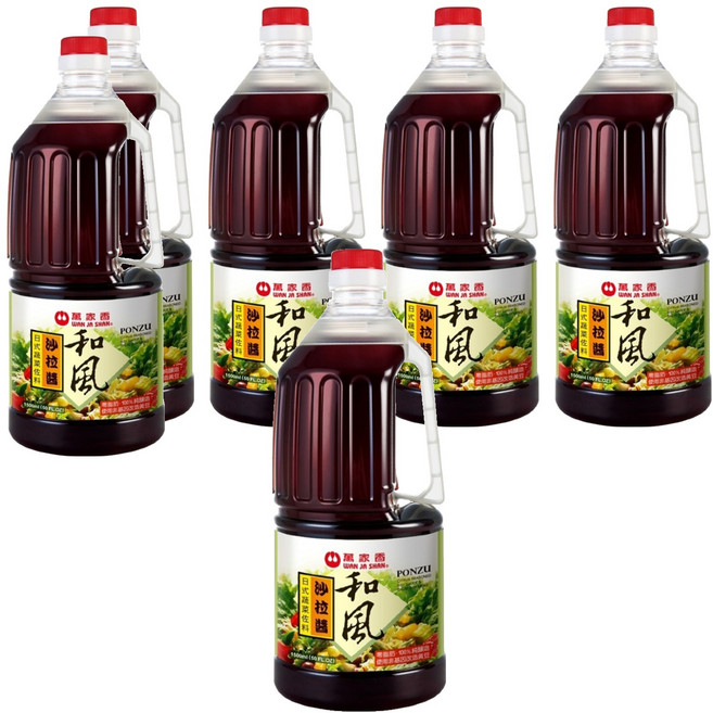萬家香 和風沙拉醬, 1.5L, 6瓶