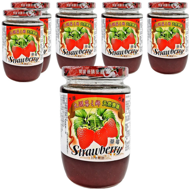 大倫食品 大湖莓之鄉 草莓醬, 450g, 6罐