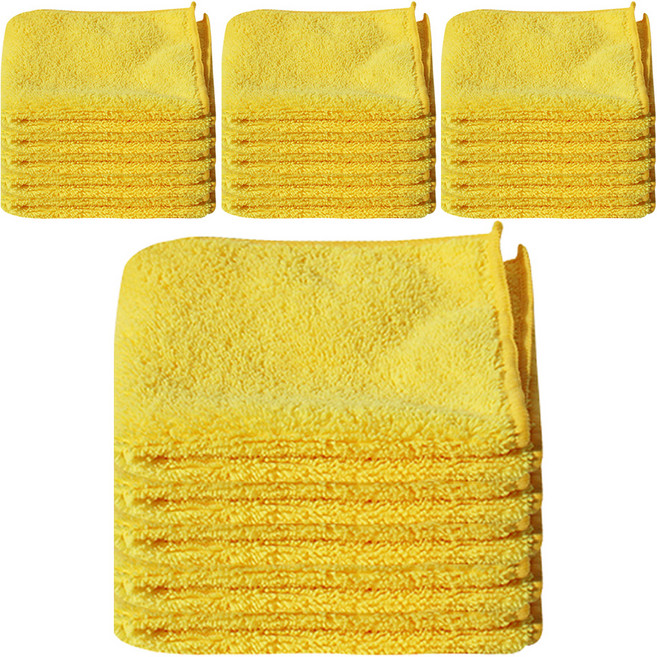 월드크린 극세사 플린라이트 행주 옐로우, 20개