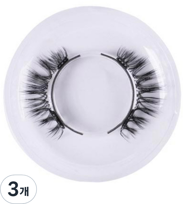 雙層磁吸假睫毛 LZ04, 黑色, 3個