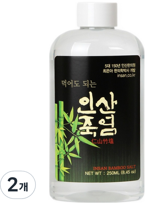 인산죽염 먹어도 되는 죽염 액체, 2개, 250ml