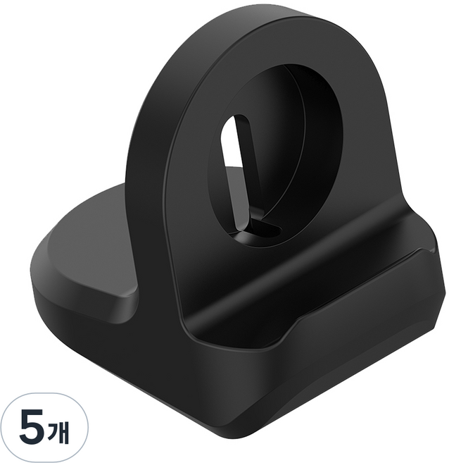 바나나랜드 갤럭시워치용 충전독 실리콘 거치대 스탠드, BLACK, 5개