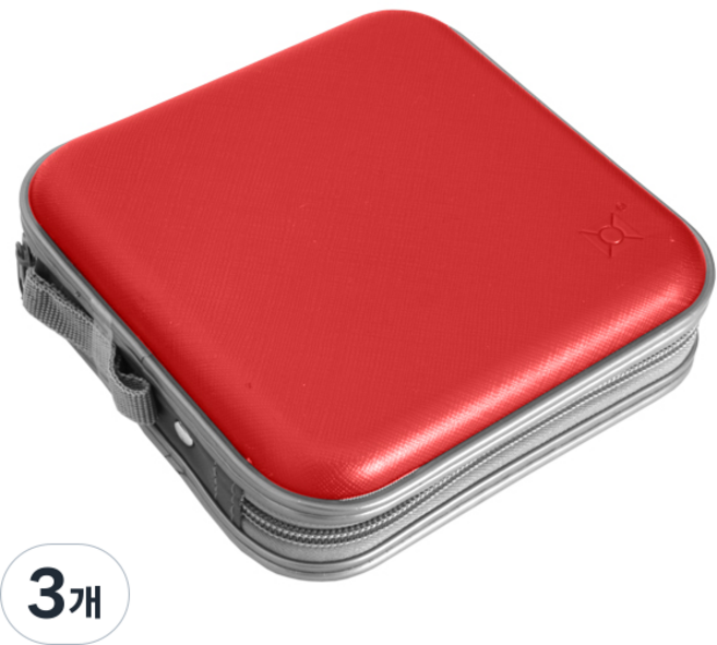 NOTECASE. 40片裝CD收納盒, NCD-4001(紅色), 3個