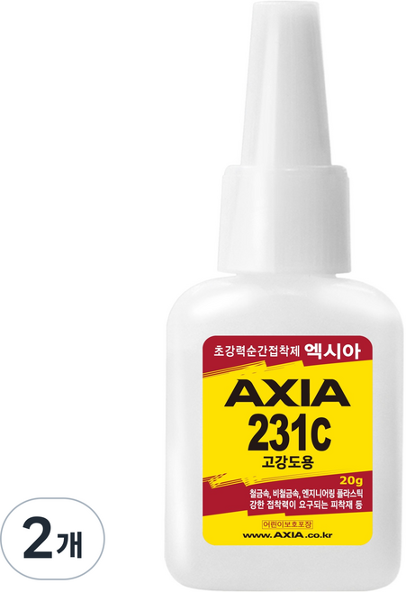 엑시아 231C 순간 접착제 20g, 2개