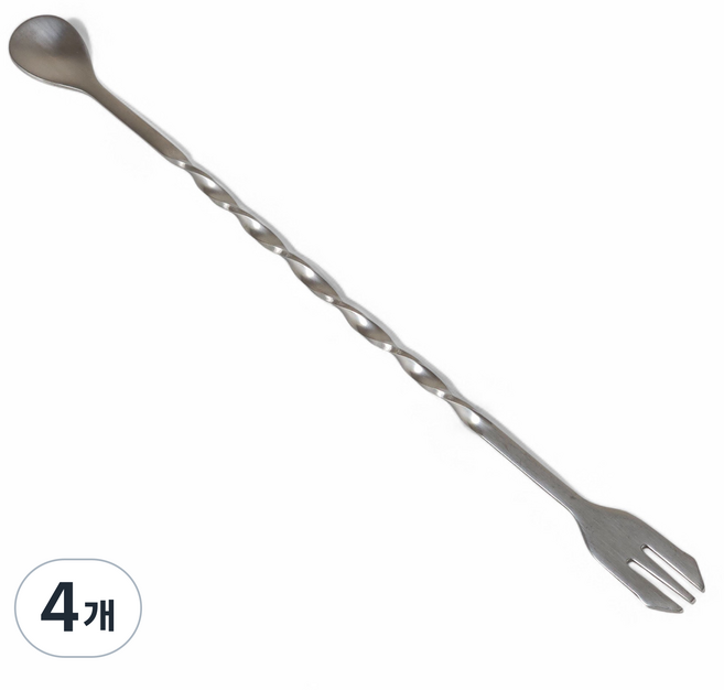 빈플랜트 양면 스텐 304 바스푼 대 32cm, 4개