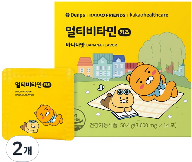 덴프스 카카오 멀티비타민 키즈 14p, 50.4g, 2개