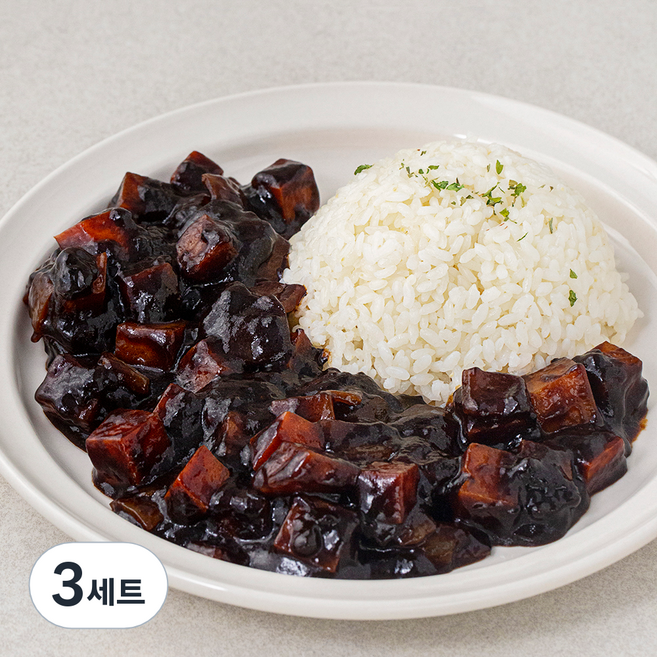 집반찬연구소 간편 짜장용 손질야채 240g x 2개 + 청정원 직화 짜장 80g 세트, 560g, 3세트